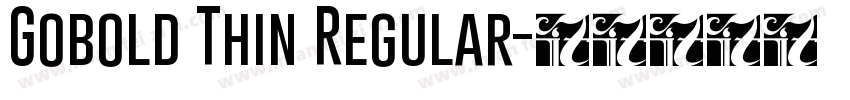 Gobold Thin Regular字体转换